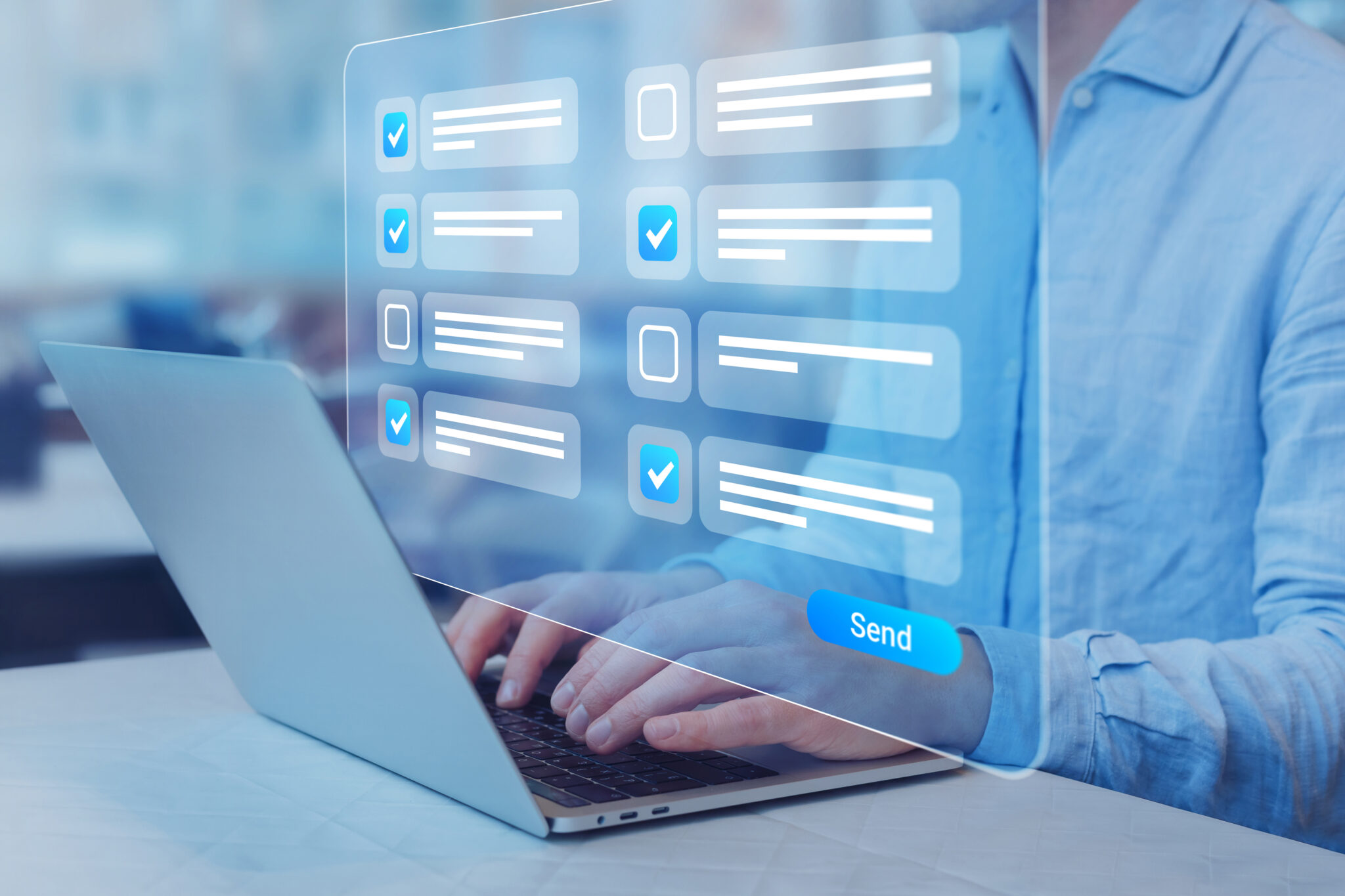 Completed Scantron Test Form